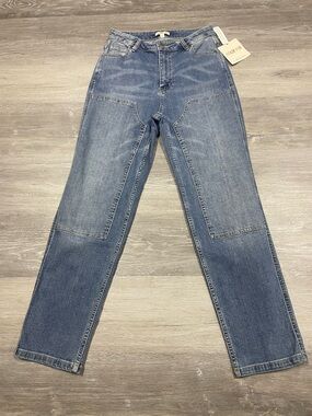Molly Yeh x Tractor Supply Double Knee Jeans Size 6 Medium Wash Straight Leg NWT